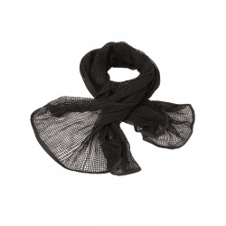 Net Scarf Black