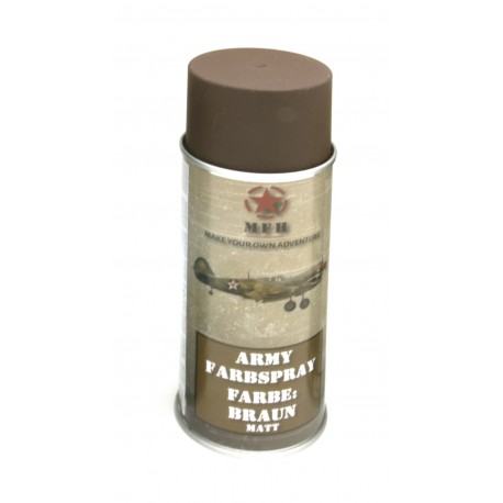 Bombe peinture mate pour réplique 400ml - marron