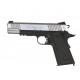 Colt 1911 Rail Gun CO2 bicolore noir 6mm culasse mobile