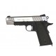 Colt 1911 Rail Gun CO2 bicolore noir 6mm culasse mobile