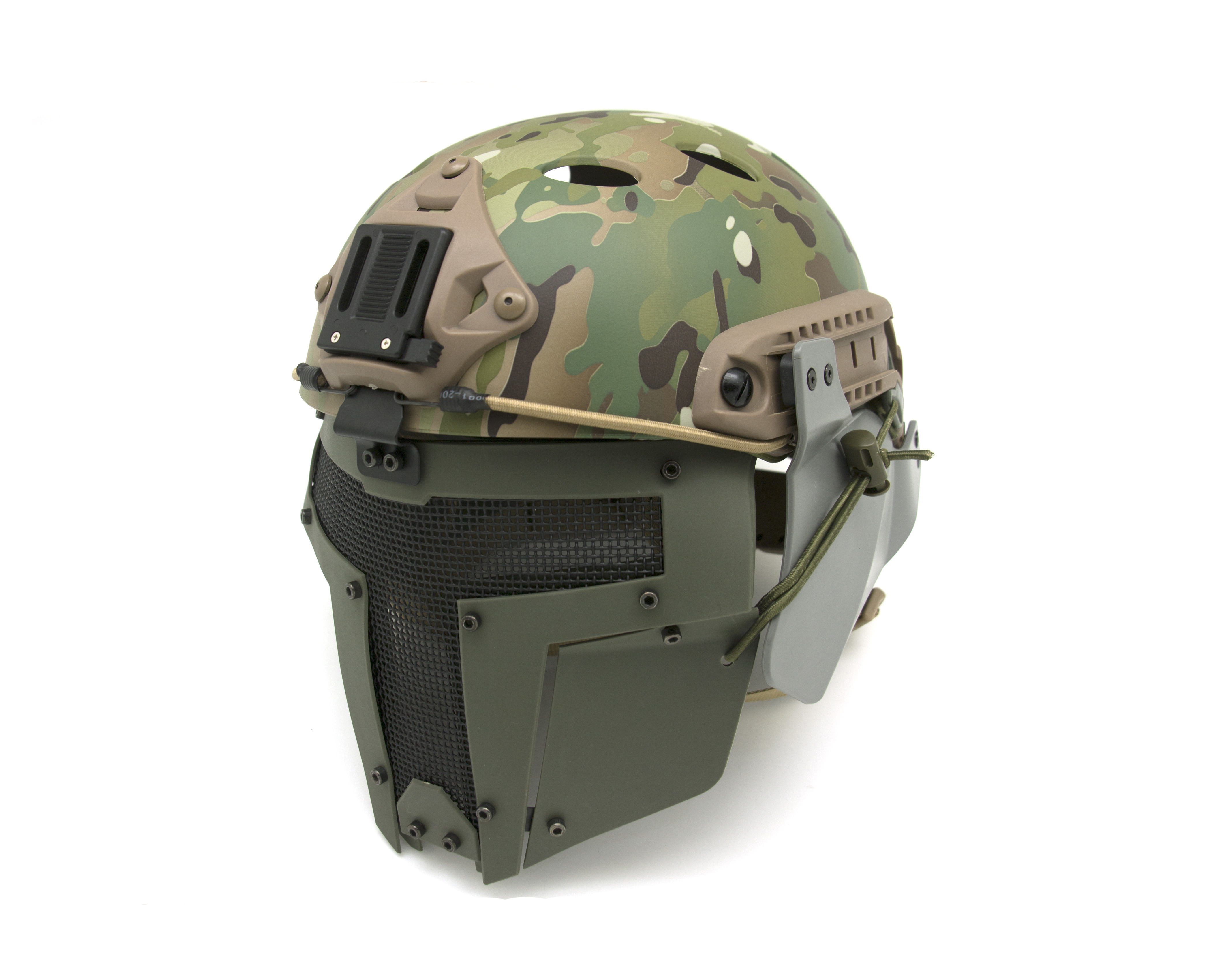 ULTIMATE TACTICAL - Masque Mandalorien casque FAST OD - Heritage Airsoft