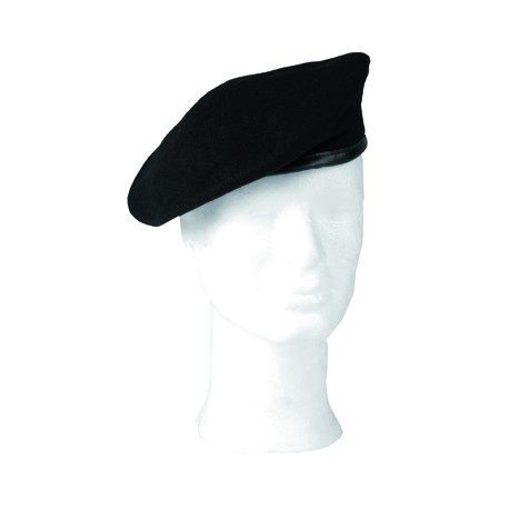 German Black Wool Beret