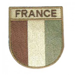 France Patch Velcro low visibility Desert