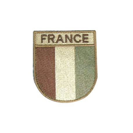 France Patch Velcro low visibility Desert