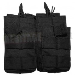 Poche porte chargeur double MOLLE M4 M16 ouverte noir MFH