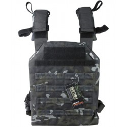 Porte Plaque Sentry Spartan Multicam Black BTP Kombat UK