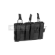 Poche porte chargeurs Mag Pouch MOLLE M4 M16 triple ouvert - noir - Invader Gear