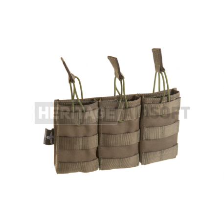 Poche porte chargeurs Mag Pouch MOLLE M4 M16 triple ouvert - Ranger Green - Invader Gear Poche porte chargeurs Mag Pouch MOLLE M4 M16 triple ouvert - Ranger Green - Invader Gear
