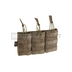 Poche porte chargeurs Mag Pouch MOLLE M4 M16 triple ouvert - Coyote - Invader Gear