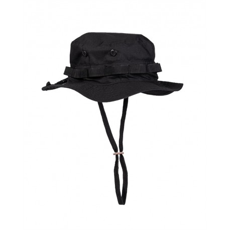 MIL TEC Chapeau de Brousse Boonie Hat noir taille r glable