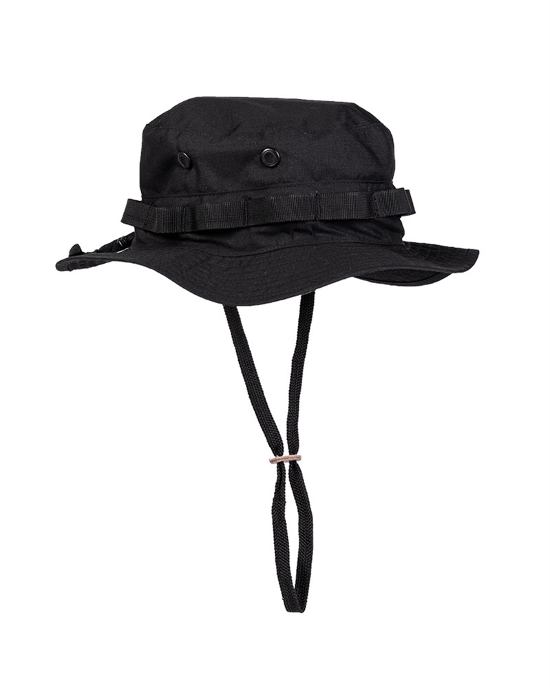 MIL-TEC - Chapeau de Brousse (Boonie Hat) noir - taille réglable - Heritage  Airsoft