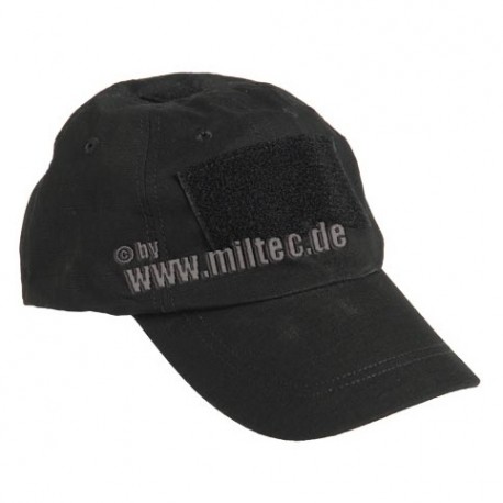 Casquette baseball avec scratch frontal - Noir