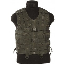 Gilet MOLLE airsoft - Maille filet - Olive
