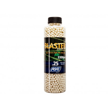 BLASTER TRACER - Bouteille de 3300 billes TRACANTES 0,25gr BLASTER TRACER - Bouteille de 3300 billes TRACANTES 0,25gr