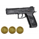 ASG - CZ P-09 DUTY culasse métal avec mallette GBB gaz - 0,7 joule - NOIR