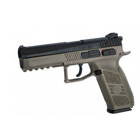 ASG - CZ P-09 culasse métal avec mallette GBB gaz - 0,7 joule - DARK EARTH