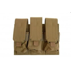 GFC - Poche Triple chargeurs type M4/G36 - TAN