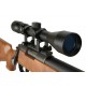 Pack Sniper MB02H Type bois avec lunette 3-9X40 + sangle + BB Loader + Housse