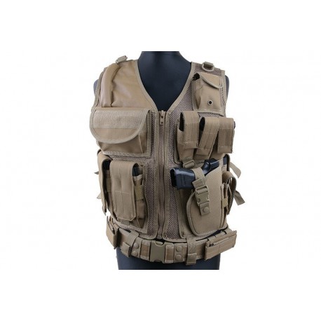 GFC TACTICAL - Gilet Tactique KAM-39 - TAN