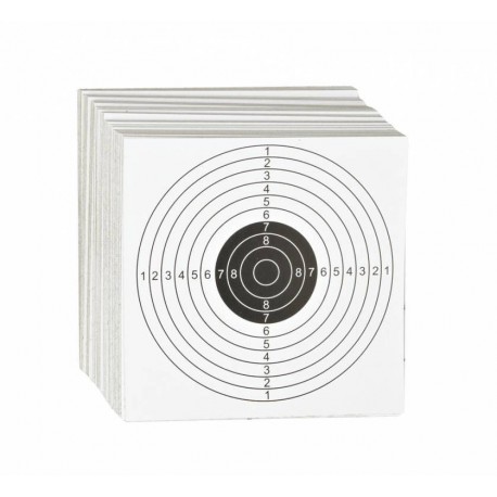 ASG - 100 Cibles en papier 14x14cm ASG - 100 Cibles en papier 14x14cm