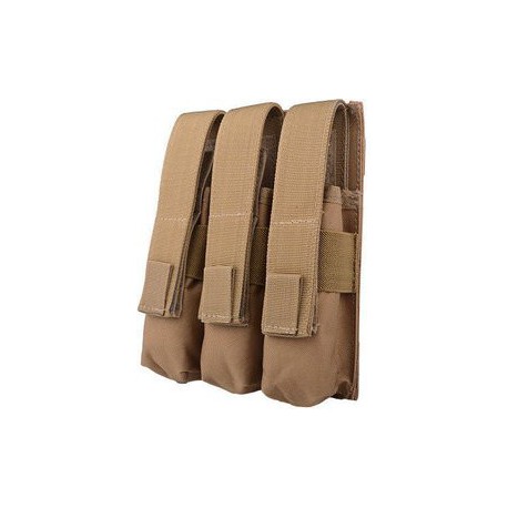 GFC - Poche Triple pour chargeurs MP5 - TAN GFC - Poche Triple pour chargeurs MP5 - TAN