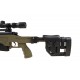 WELL - Sniper MB4411D avec lunette 3-9X40 et bipied - 1,8 joule - OD