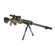 WELL - Sniper MB4411D avec lunette 3-9X40 et bipied - 1,8 joule - OD