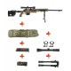 WELL - Pack Sniper MB4411D OD avec lunette 3-9X40 + bipied + Housse + sangle + BB Loader