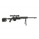 WELL - Pack Sniper MB4411D Noir avec Bipied + lunette 3-9X40 + Sangle + BB loader + Housse