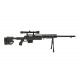 WELL - Sniper MB4411D avec lunette 3-9X40 et bipied - 1,8 joule - NOIR