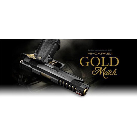 TOKYO MARUI - Hi-Capa 5.1 Gold Match GBB Gaz - 0,6 joule