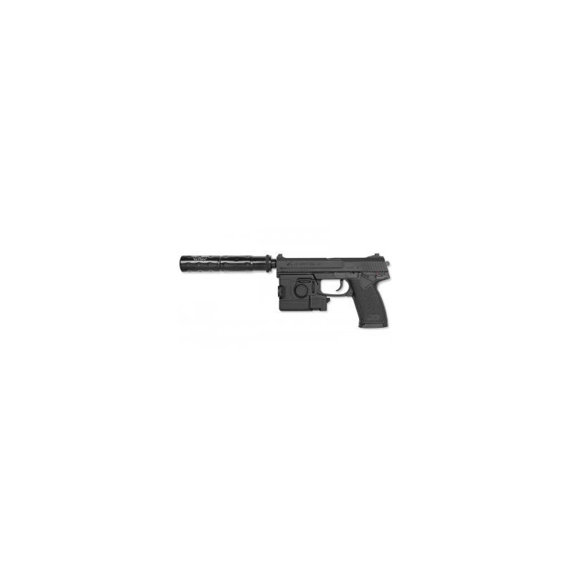 Réplique airsoft pistolet MK23 full set Noir gaz GNB