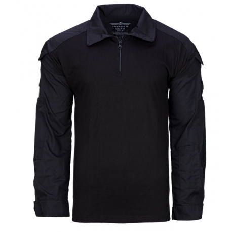 Chemise de combat d'airsoft - UBAC G2 - Noir - Invader Gear Chemise de combat d'airsoft - UBAC G2 - Noir - Invader Gear