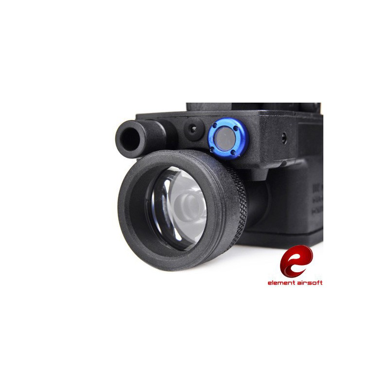 ELEMENT AIRSOFT Lampe LED 200 lumens ELLM 01 + laser rouge Heritage