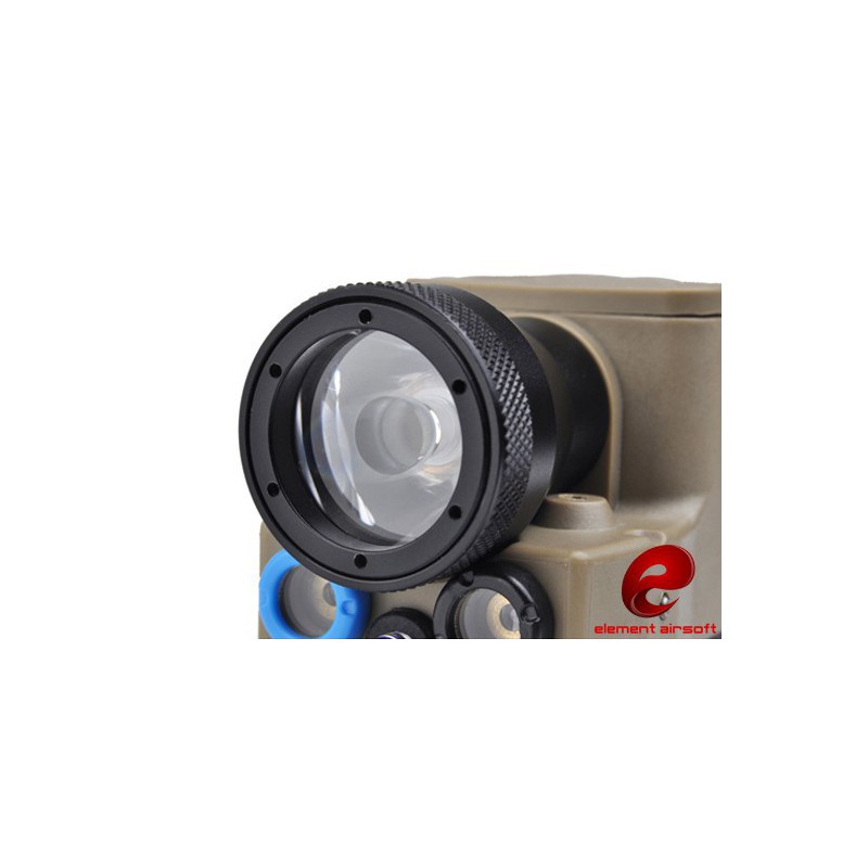 ELEMENT AIRSOFT Lampe LED 200 lumens ELLM 01 Tan + laser rouge