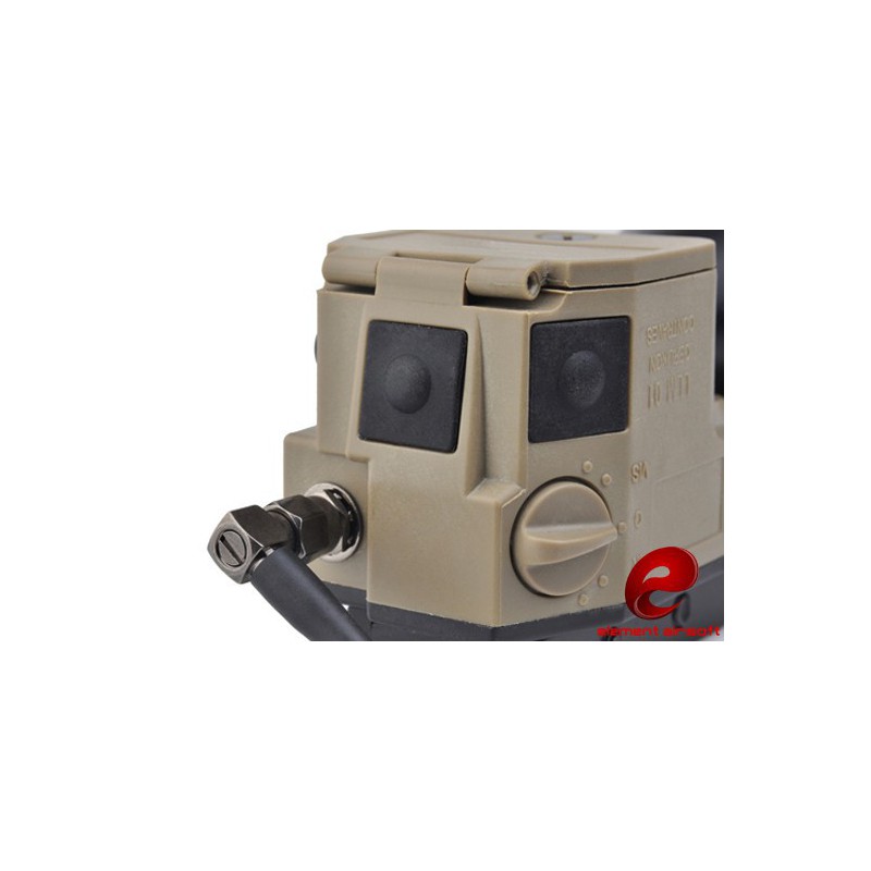 ELEMENT AIRSOFT Lampe LED 200 lumens ELLM 01 Tan + laser rouge