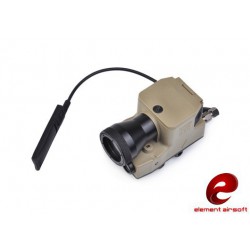 ELEMENT AIRSOFT - Lampe LED 200 lumens ELLM 01 Tan + laser rouge