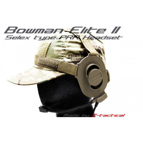 Casque micro Bowman IV M-Tactical Tan - Z-TAC