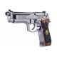 WE - M92 SAMURAÏ EDGE BIOHAZARD GBB gaz - 0,9 joule - SILVER