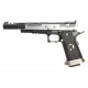 AW CUSTOM - Hi-capa HX2401 IPSC .38 Supercomp (culasse Split) GBB Gaz - 1 joule - SILVER