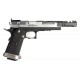 AW CUSTOM - Hi-capa HX2401 IPSC .38 Supercomp (culasse Split) GBB Gaz - 1 joule - SILVER