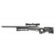 WELL - Pack Sniper MB01 WARRIOR I Noir avec Bipied + lunette 3-9X40 + Sangle + BB loader + Housse