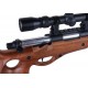 Sniper MB10D type bois avec lunette de visée 3-9x40 et bipied - WELL