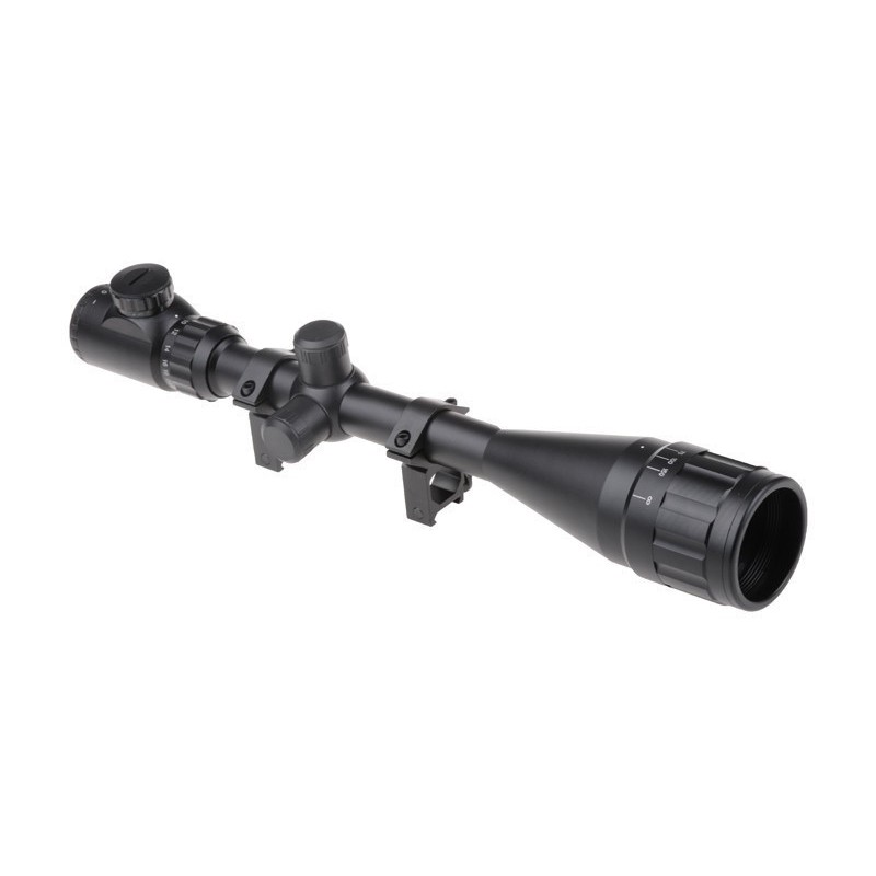 Lunette de sniper avec zoom en 6-24x50 reticule lumineux vert et rouge