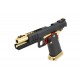 AW CUSTOM - Hi-Capa HX2002 GBB gaz - 1 joule - CULASSE NOIR/CANON OR