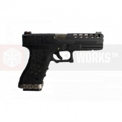 G17 Hex-Cut VX0101 GBB Gaz - NOIR