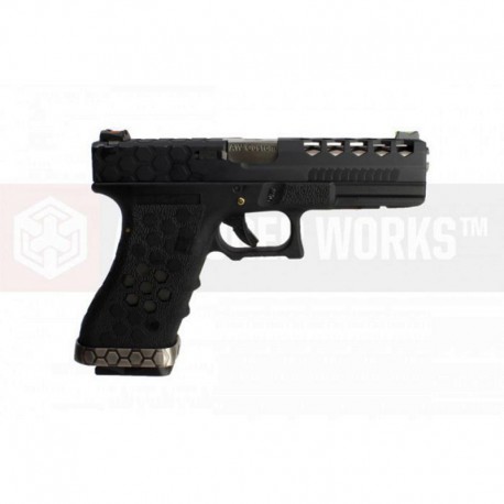 G17 Hex-Cut (AW-VX0101 - black) gaz blowback - AW CUSTOM G17 Hex-Cut (AW-VX0101 - black) gaz blowback - AW CUSTOM