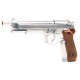 WE - M92L GBB gaz - 0,9 joule - CHROME