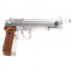 WE - M92L GBB gaz - 0,9 joule - CHROME