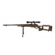WELL - Sniper MB09D BOIS avec lunette de visée 3-9x40 + Bipied + Sangle + BB loader + Housse